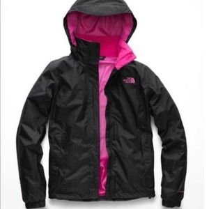 North Face Rain coat/ Wind breaker (pink lining)